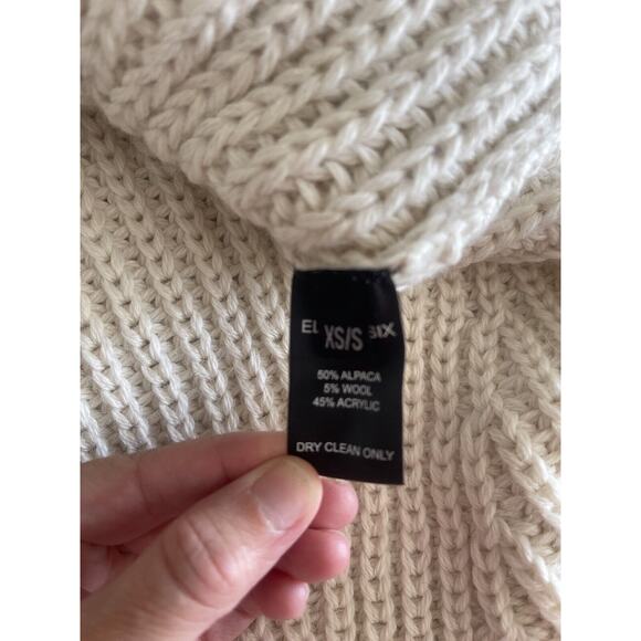 NWT Eleven Six Chunky Oversized Turtleneck Alpaca Wool Cable TAYLR TUNIC XS/S - Picture 9 of 11